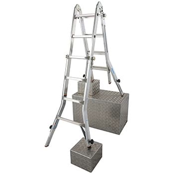 Krause Monto teleskopske zglobne merdevine sa 4 produživa kraka TeleVario 4x4 gazišta 129970 - slika 4