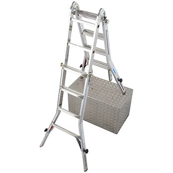 Krause Monto teleskopske zglobne merdevine sa 4 produživa kraka TeleVario 4x4 gazišta 129970 - slika 5