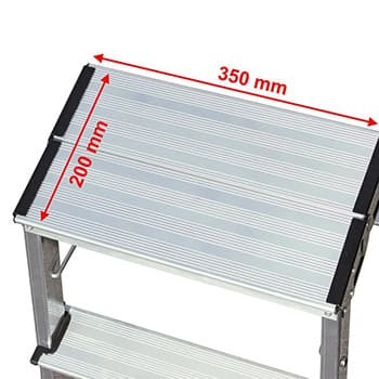 Krause Monto sklopive merdevine Treppy 2x2 gazišta 130013 - slika 2