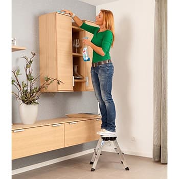 Krause Monto sklopive merdevine Treppy 2x2 gazišta 130013 - slika 5