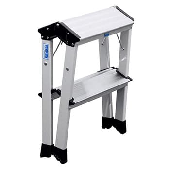 Krause Monto pokretne sklopive merdevine Rolly 2x2 gazišta alu 130037 - slika 5