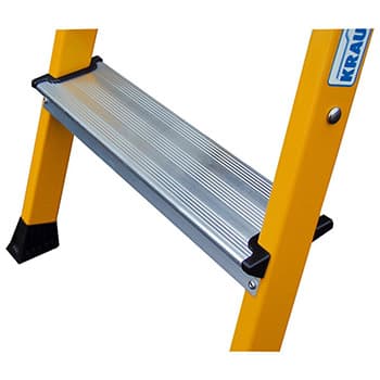 Krause Monto pokretne sklopive merdevine Rolly 2x2 gazišta žute 130044 - slika 3