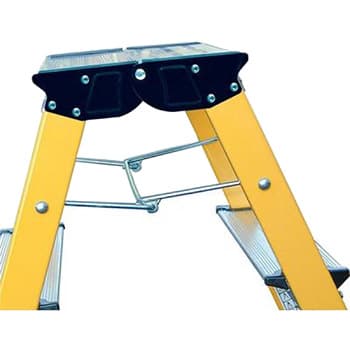 Krause Monto pokretne sklopive merdevine Rolly 2x2 gazišta žute 130044 - slika 4