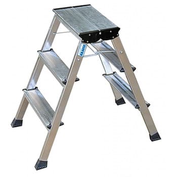 Krause Monto pokretne sklopive merdevine Rolly 2x3 gazišta alu 130068 - slika 5