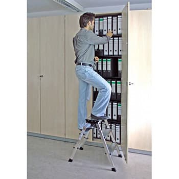 Krause Monto pokretne sklopive merdevine Rolly 2x3 gazišta alu 130068 - slika 7