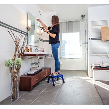 Krause Monto obostrane merdevine Treppy PlusLine 1 gazište plave 130341 - slika 2