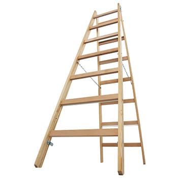 Krause Stabilo drvene merdevine 2x7 gazišta 170095 - slika 8