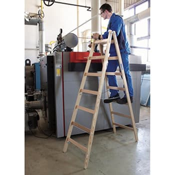 Krause Stabilo drvene merdevine 2x7 gazišta 170095 - slika 9