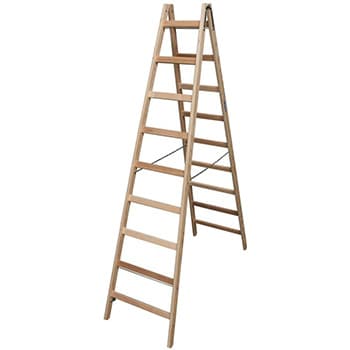Krause Stabilo drvene merdevine 2x9 gazišta 170118 - slika 6