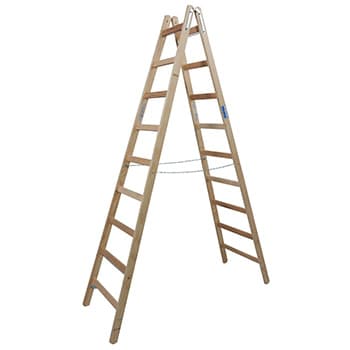 Krause Stabilo drvene merdevine 2x9 gazišta 170118 - slika 7