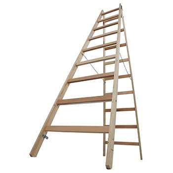 Krause Stabilo drvene merdevine 2x9 gazišta 170118 - slika 8