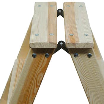 Krause Stabilo stepeničaste drvene merdevine 2x3 gazišta 818201 - slika 2