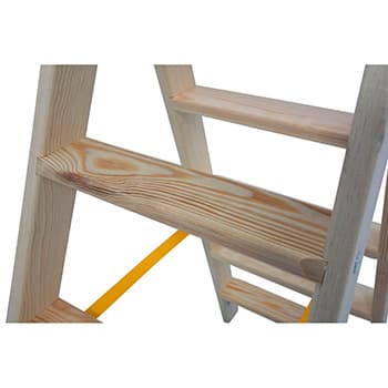 Krause Stabilo stepeničaste drvene merdevine 2x3 gazišta 818201 - slika 3