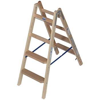 Krause Stabilo stepeničaste drvene merdevine 2x4 gazišta 818317 - slika 2