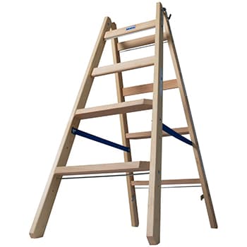 Krause Stabilo stepeničaste drvene merdevine 2x4 gazišta 818317 - slika 3