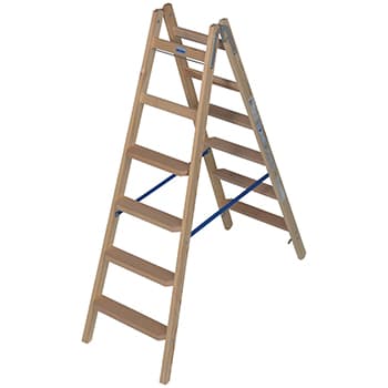 Krause Stabilo stepeničaste drvene merdevine 2x6 gazišta 818331 - slika 5