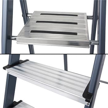 Krause Monto kućne merdevine eloksirane Securo 7 gazišta 126450 - slika 2