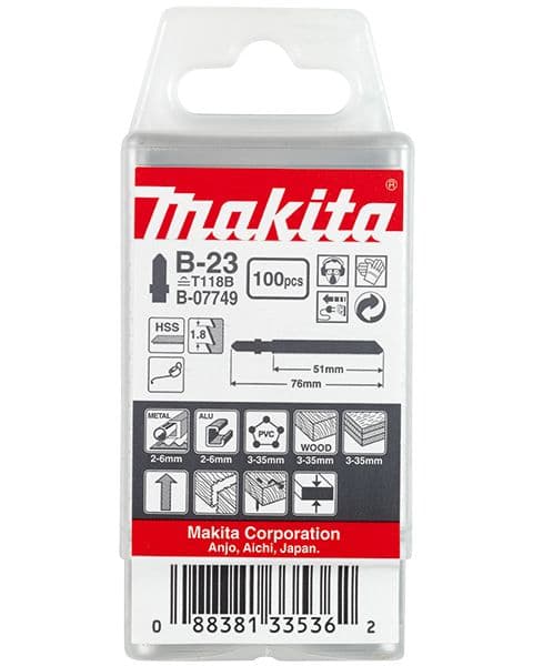 Makita List za ubodnu testeru, za metal B-07749 - slika 2