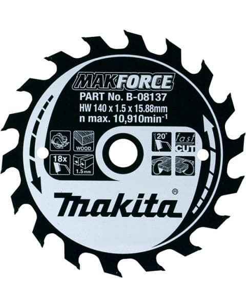 Makita List za testeru od tvrdog metala, MAKForce, sa 16 zubaca B-08137 - slika 2