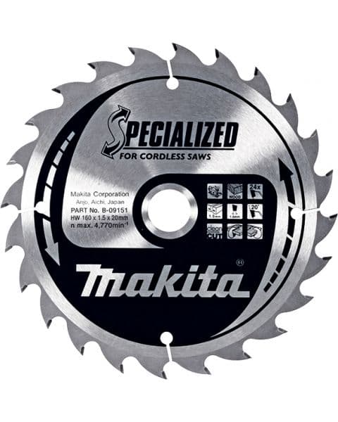 Makita List za testeru od tvrdog metala, sa 24 zubaca B-09151 - slika 2