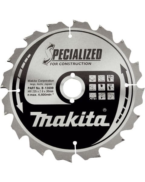 Makita List za testeru od tvrdog metala B-13683 - slika 2