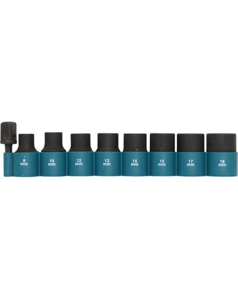 Makita 9-delni set 1/2" udarnih nasadnih ključeva sa adapterom 1/4" B-54645 - slika 2