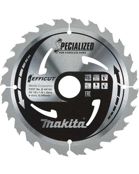 Makita List za testeru od tvrdog metala EFFICUT B-64185 - slika 2