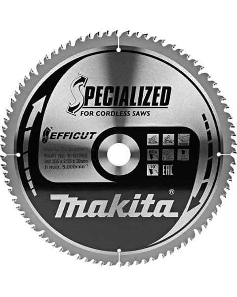 Makita List za testeru od tvrdog metala EFFICUT B-67262 - slika 2
