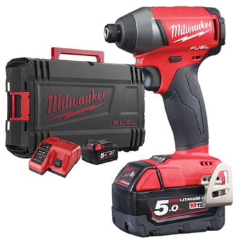 Milwaukee aku odvijač udarni 1/4” 18V 5Ah M18 FID-502XA 4933464254 - slika 2