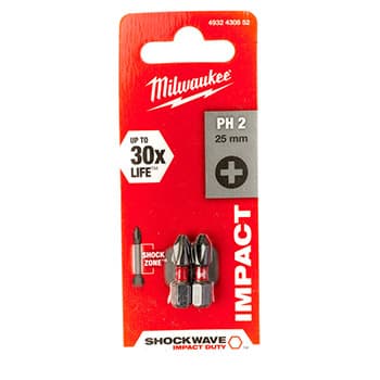 Milwaukee bitsevi krstasti PH ojačani - udarni PH2 2 kom 4932430852 - slika 2