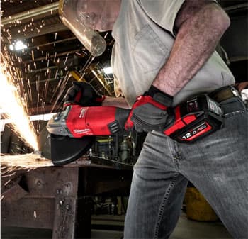 Milwaukee aku set 1 (čekić bušilica + brusilica + 2 baterije 12Ah + punjač + 2 kofera) M18 FHPPP2A-122C 4933464902 - slika 5