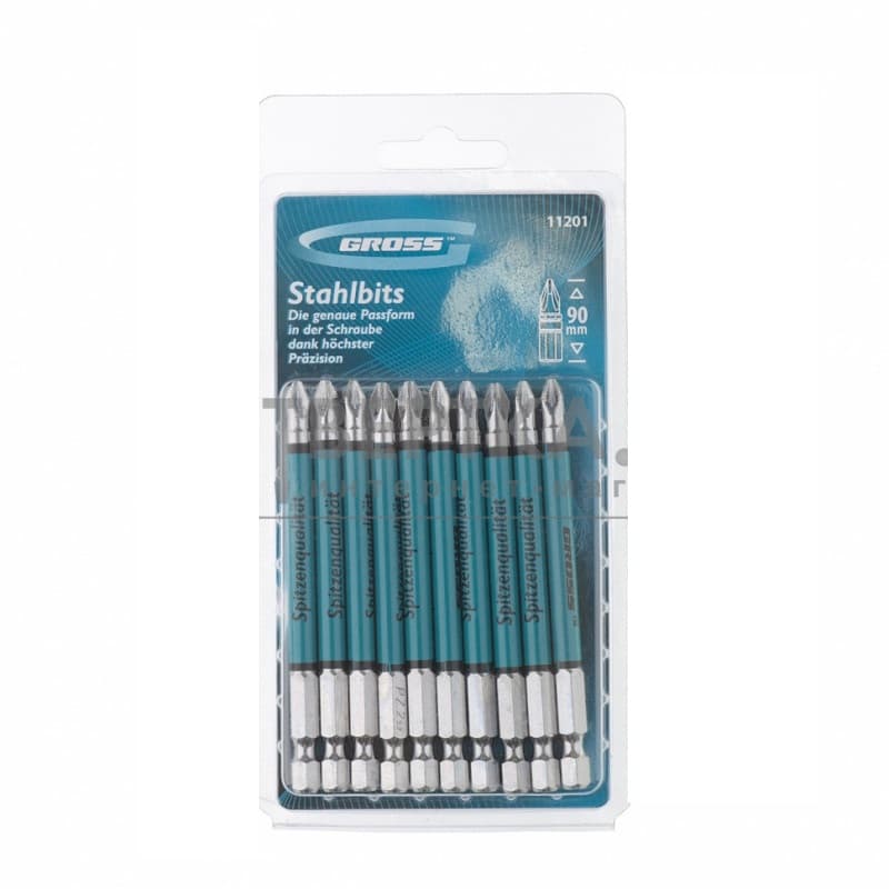 Gross 11201 set bitova PZ2, 90mm, 10 komada