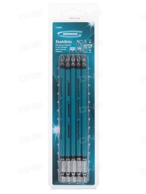 Set bitova PH2 , 150mm, S2 čelik, 5 delova Gross 11203