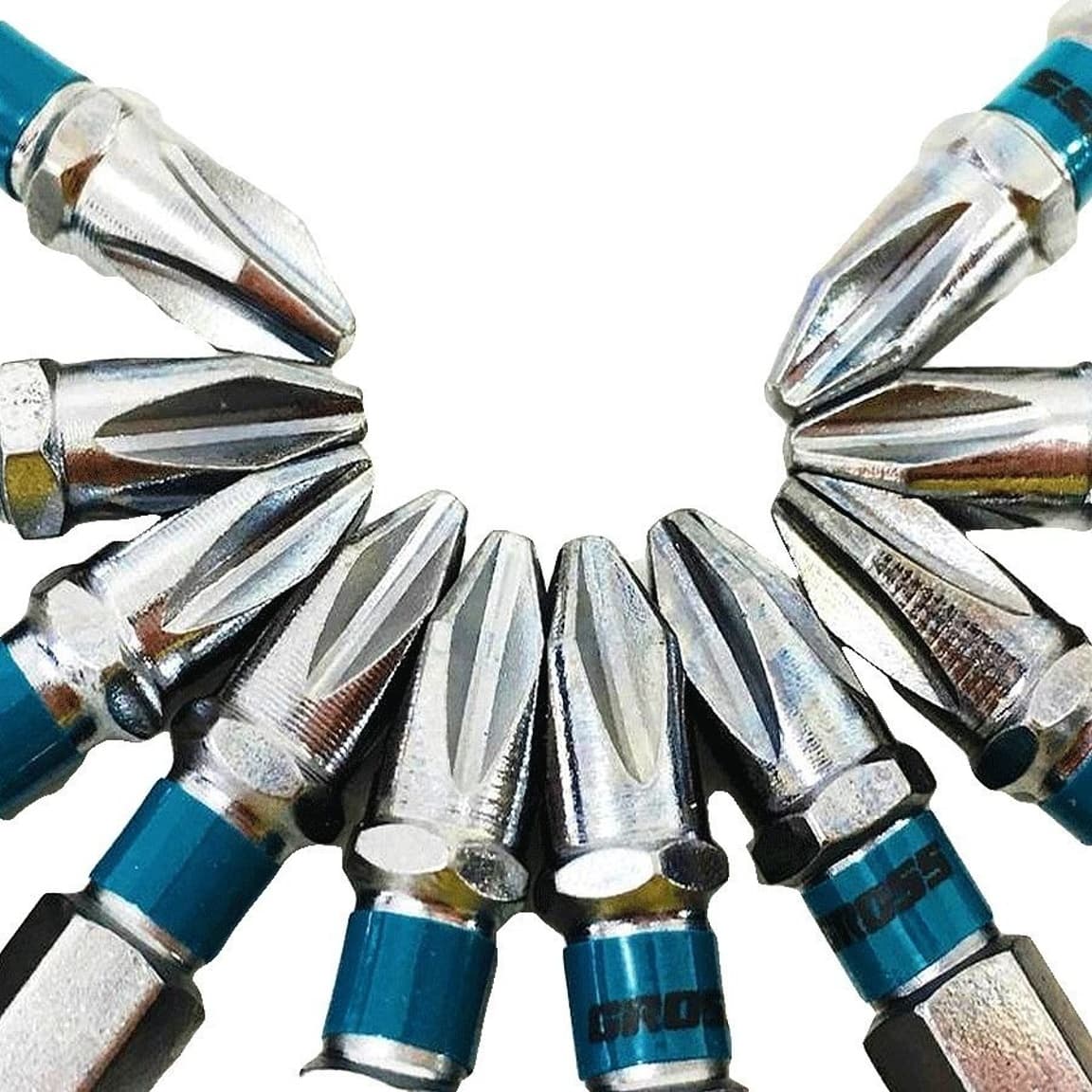 Set bitova PH2 , 70mm, S2 čelik, 10 delova Gross 11378 - slika 2