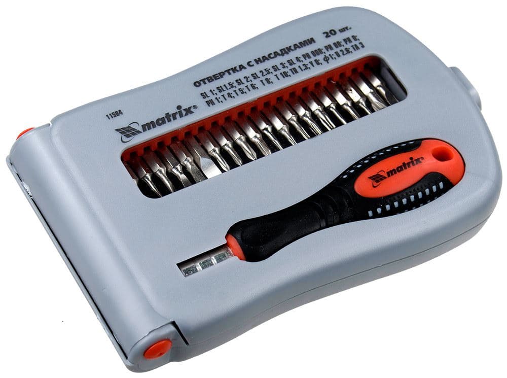 Precizni odvijač sa nastavcima, set od 22 dela MTX 115849