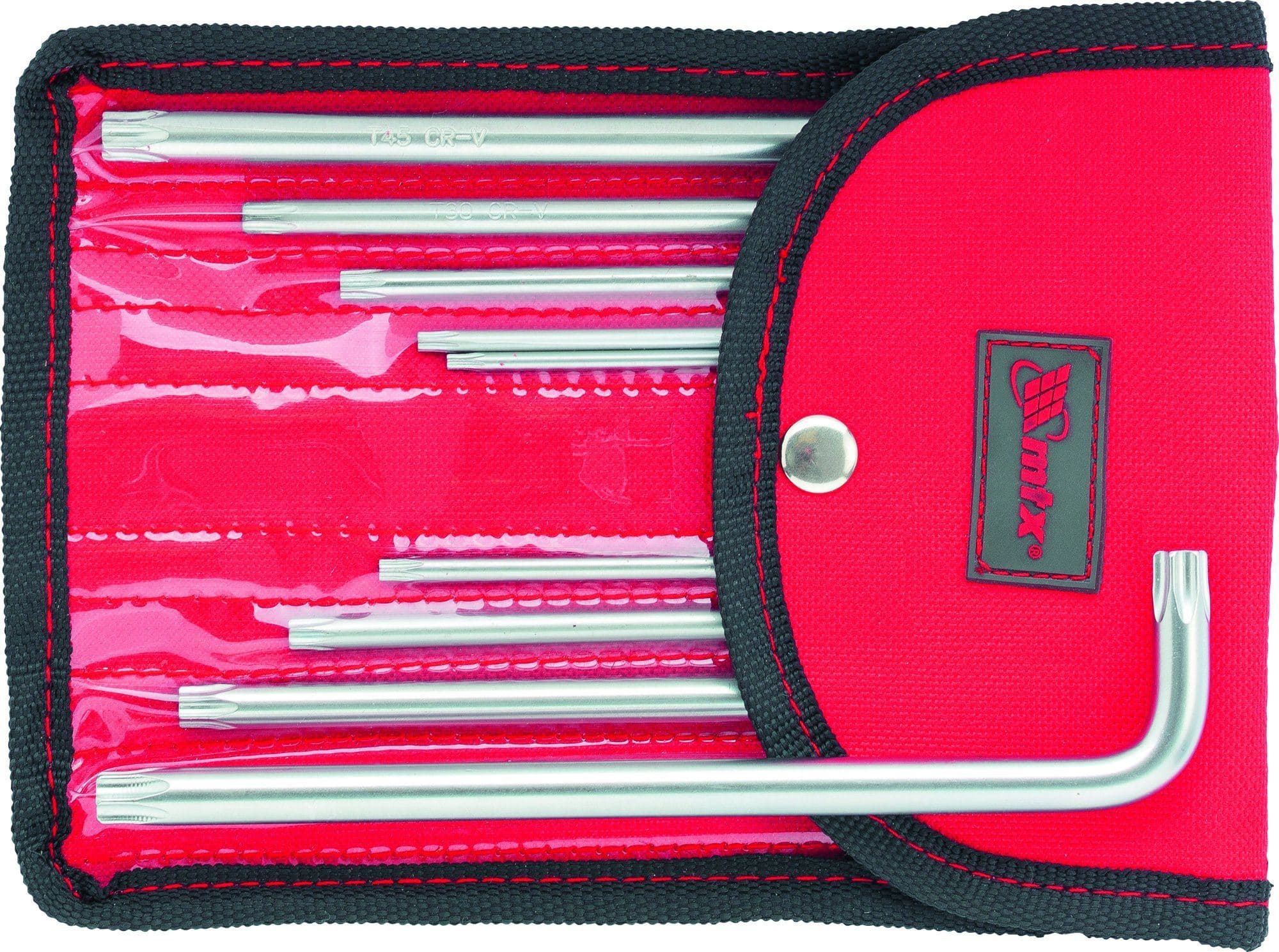 Set Torx ključeva dugačkih , T10,15,20,25,27,30,40,45,50, CrV čelik, 9 delova MTX 123139