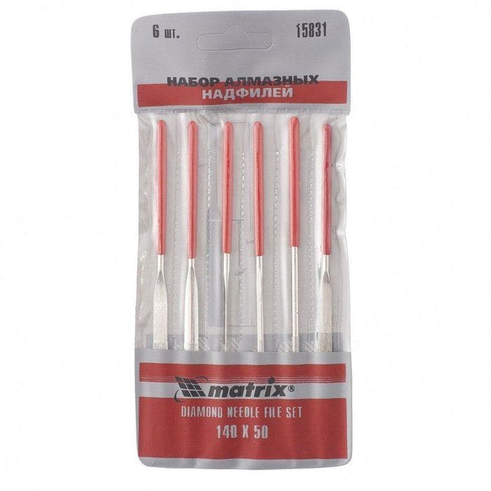 Set dijamantskih turpija , 6 delova, 140x50x3 MTX 158319