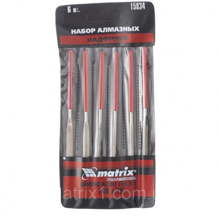 Set dijamantskih turpija , 6 delova, 140x70x3 MTX 158349