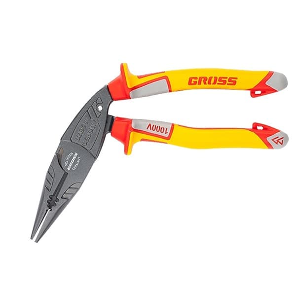 Kombinovana izolovana klešta sa zakrivljenom glavom 200mm , izolovana na 1000V Gross 17181