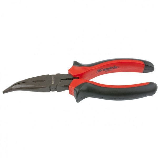 Niklovana špicasta - zakrivljena klešta 200mm MTX 174629