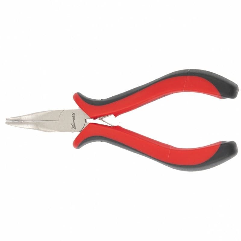 Špicasta - zakrivljena klešta 130mm , Mini line, niklovana MTX 178129