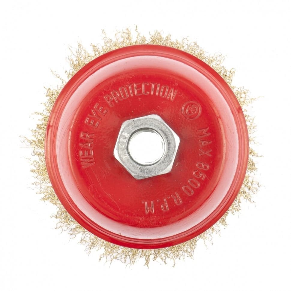 Mesingana lončasta četka 125mm, M14, za brusilicu MTX 746069 - slika 2