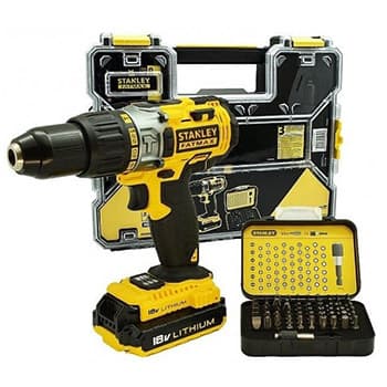 Akumulatorska udarna bušilica - odvijač Stanley FMCK625D2A , FatMax , 2x2.0Ah + 61-delni set bitova - slika 5