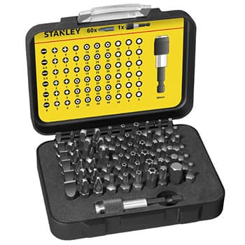 Akumulatorska udarna bušilica - odvijač Stanley FMCK625D2A , FatMax , 2x2.0Ah + 61-delni set bitova - slika 8