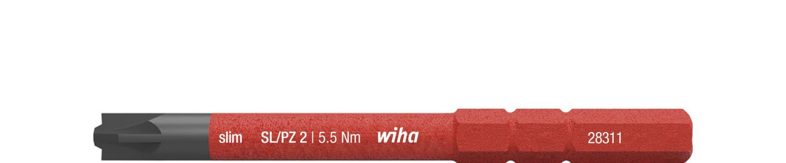 Wiha 34590 slimBit električarski bit, PlusMinus Pozidriv, SL/PZ2