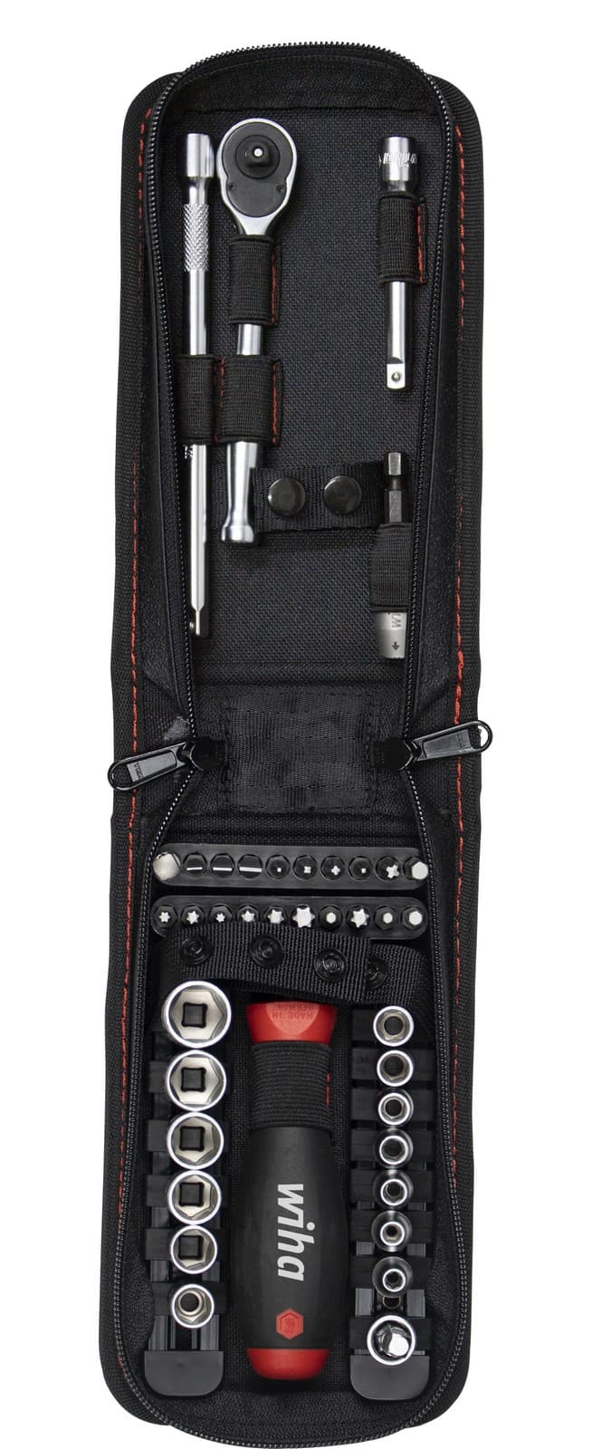 Wiha 44684 Set gedora i bitova 1/4" 40 delova, sa torbicom - slika 6