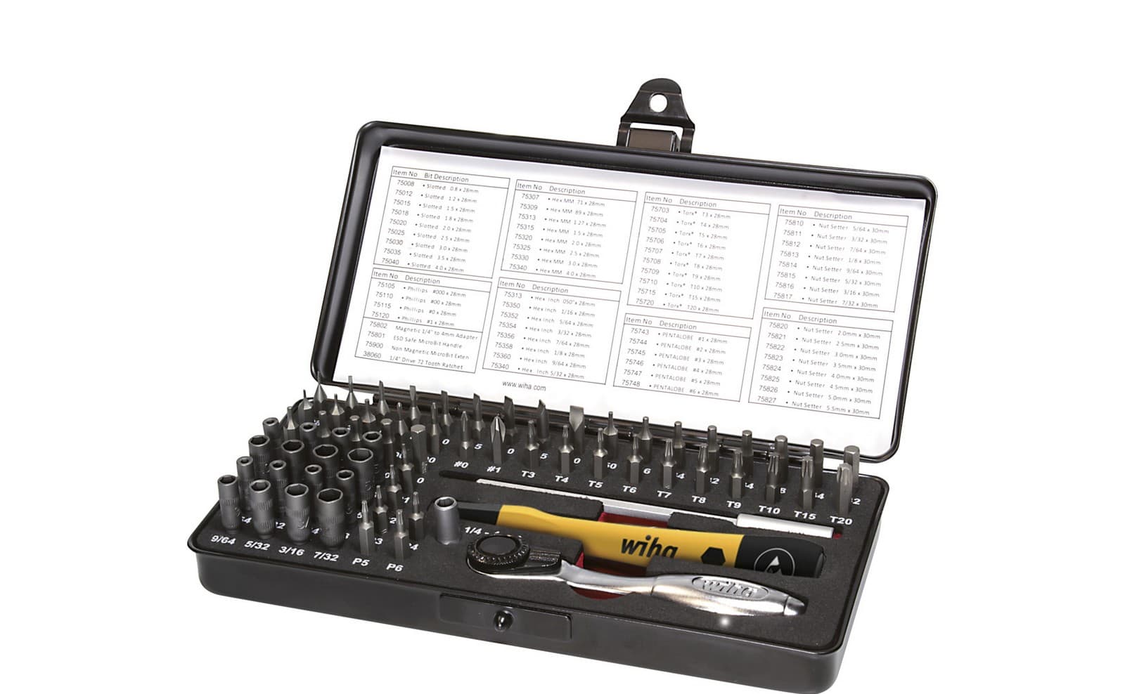 Wiha 39971 Set mikro bitova ESD, 66 delova, uključena kutija - slika 4