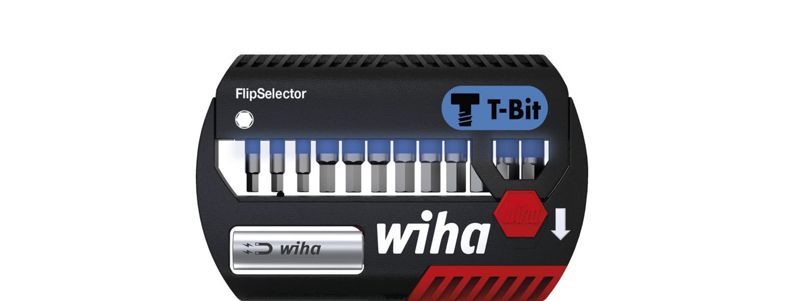 Wiha 41825 FlipSelector T set bitova, 25 mm šestougaoni 14 delova, 1/4" - slika 2