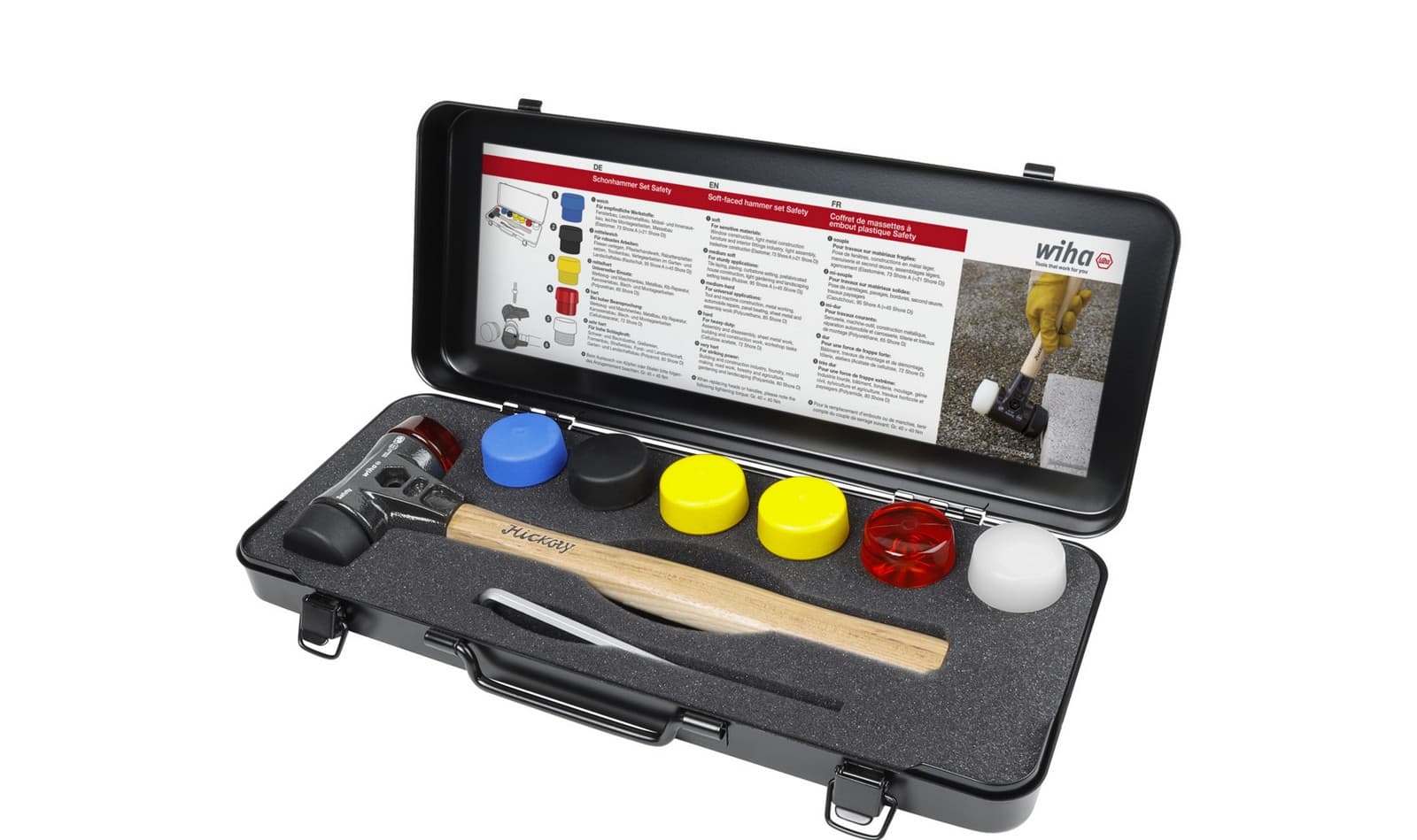 Wiha 44008 meki čekić, sa licima različite tvrdoće, 8 delova, u kutiji, 280mm - slika 8