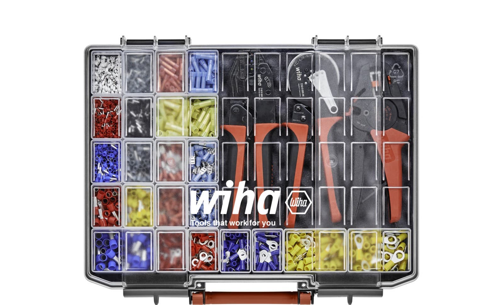 Wiha 43984 Alat za stripovanje i krimpovanje set 4 dela, sa kablovskim konektorima 2.600 jedinica. Kod DIN - slika 3